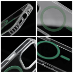Case for Samsung S26 FE / S25 FE dark Drop Glue Colorful Ring Mag Cover compatible with MagSafe dark green