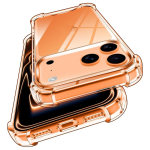 L&auml;bipaistev akr&uuml;&uuml;list ja TPU-st h&uuml;briid&uuml;mbris iPhone 18 Pro / 17 Pro jaoks, kaamerakaitsega