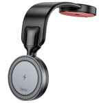 Belaidis automobilinis įkroviklis-laikiklis Hoco (HW29) (MagSafe 15W) tvirtinamas ant konsolės/lango juodas