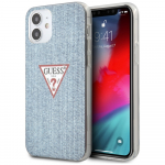 Guess GUHCP12SPCUJULLB iPhone 12 mini 5.4" sinine/helesinine k&otilde;vakaaneline &uuml;mbris Jeans Collection