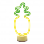 Neon LED on stand PINEAPPLE orange green USB-C FSC-12 Forever Light