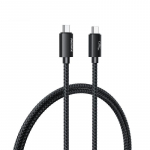 LAIDAS REMAX LADON SERIES 240W RC-C039 USB 4.0 USB-C/USB-C 1M juodas