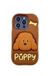 Dėklas 3D PUPPY SU STOVU IPHONE 14 PRO
