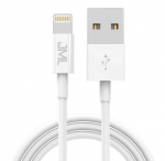 JML CD-117 USB LIGHTNING laidas - 1.5A 1M - BALTAS