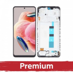 Ekranas skirtas Xiaomi Redmi Note 12 4G juodas su rėmeliu / OEM