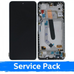 Ekranas skirtas Xiaomi Poco F3 (Mi 11X / Mi 11i) su rėmeliu / Arctic White / (Service Pack)