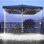 LED-kardin (320 lampi) 3M x 2M k&uuml;lm valge