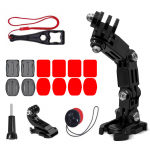 GoPro kiivrikinnituse tarvikute komplekt GoPro, DJI, Insta360, SJCam, Eken tegevuskaameratele (GoPro Cycling Helmet Chin Holder)