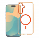 &Uuml;mbris Samsung A37 Frame Clear Hybrid Mag Cover &uuml;hilduv MagSafe-ga hermes oranž