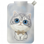 Nimmy New Big-Eye Cute Pets 2.0 Cat Magnetic Wallet with Phone Stand - Gray