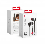 Wire earbuds Jack 3,5 mm Forcell F-Audio U3 must