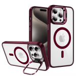 Tel Protect Kickstand Magsafe &Uuml;mbris jaoks Iphone 11 burgundia