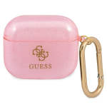Guess GUA3UCG4GP AirPods 3 &uuml;mbris roosa/roosa Glitter Collection
