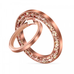 Tech-Protect MMR200 magnetic hoidja / ring koos MagSafe - roosa koos crystals