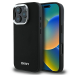 DKNY Plain H&otilde;bedane Logo MagSafe iPhone 16 Pro &Uuml;mbris - Must