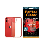 PANZERGLASS skaidrus dėklas IPHONE 12 MINI ANTIBACTERIAL raudonas