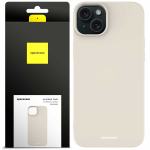 Spacecase Silikoninis dėklas iPhone 15 Plus kaulo spalvos