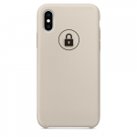 Dėklas "Silicone Case" skirtas iPhone X (XS) / Stone / su įpakavimu