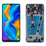 Ekranas skirtas Huawei P30 Lite su rėmeliu / Pearl White / OEM