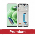 Ekranas skirtas Xiaomi Redmi Note 12 5G / Poco X5 5G juodas su rėmeliu OEM