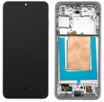 LCD-ekraan Samsung S731 S25 FE 5G puuteekraani ja raamiga, valge/j&auml;&auml;sinine, originaal (kokkupandud hoolduskomplekt)