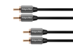 Kruger&Matz 2 RCA&ndash;2 RCA kaabel, 1,8 m