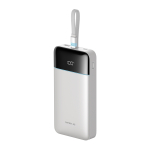 Cuktech LPB252N 120W 25000mAh akupank sisseehitatud USB-C-kaabliga &ndash; v&auml;rv: valge