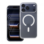 Skaidrus Elite MAG COVER dėklas su antiyellowing funkcija, kameros valdymo mygtukas ir MagSafe IPHONE 17 PRO MAX &ndash; skaidrus