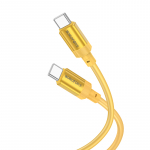 Borofone Kabel BX108 Start (m) - Type C iki Type C - 60W 3A 1 metras auksinis