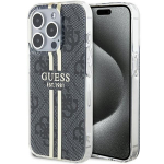 GUESS &uuml;mbris jaoks IPHONE 15 Pro GUHCP15LH4PSEGK (4G kuldne Stripe) must