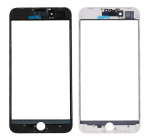 LCD stikliukas Apple iPhone 8 Plus su rėmeliu ir OCA baltas V3
