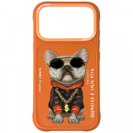 Nimmy Glasses Cool Dog iPhone 17 Pro &Uuml;mbris - oranž