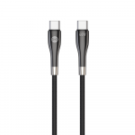 "Forever Sleek" kabelis USB-C - USB-C 2,0 m 60W juodas