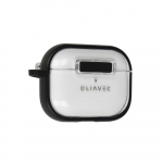 Liavec SlideLock Dėklas for Apple AirPods Pro 3 skaidrus-juodas