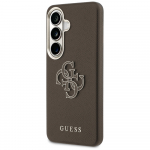 Guess &uuml;mbris Grained Big 4G Metal Logo Samsung Galaxy S26 Plus pruun