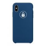 Dėklas "Silicone Case" skirtas iPhone X (XS) / Blue Horizon / su įpakavimu