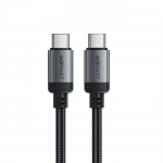 Acefast C20-03 USB-C kaabel - USB-C 480Mb/s 3A 1.2m - must