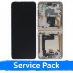 Ekranas skirtas Samsung F721 Z Flip4 (INNER) su rėmeliu / Yellow / (Service Pack)