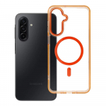 &Uuml;mbris Samsung A17 Frame Clear Hybrid Mag Cover &uuml;hilduv MagSafe-ga hermes oranž