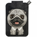 Nimmy New Big-Eye Cute Pets 2.0 Dog Magnetic Wallet with Phone Stand - Black