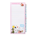 Moomins magnetiline k&uuml;lmkapile kinnitatav ostunimekirjaplokk pliiatsiga, 10 &times; 21 cm