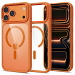 Tech-Protect Magmat MagSafe CC &uuml;mbris mudelile iPhone 17 Pro / 18 Pro &ndash; oranž ja l&auml;bipaistev