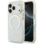 kuldne Guess Metal Outline MagSafe &uuml;mbris iPhone 18 Pro / 17 Pro jaoks