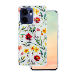 Glow Glam &uuml;mbris jaoks Oppo Reno 13F 5G (Global) / 13FS 5G valge