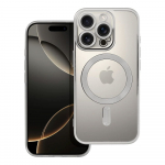 ELECTRO MAG COVER dėklas telefonui suderinamas su Magnetiniu IPHONE 16 Pro sidabrinis