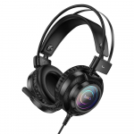 HOCO wire k&otilde;rvaklapid USB A + Jack 3,5 mm with microphone gaming W110 2 m must