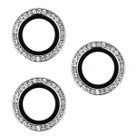 Apsauginis stiklas HARD DIAMOND kamerai (LENS) Samsung Galaxy S23 Plus sidabrinis (3 vnt.)