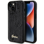 Guess Sequin Script Metal &uuml;mbris jaoks iPhone 14 / 15 / 13 - must