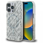 Karl Lagerfeld IML Karl Script Pattern MagSafe &Uuml;mbris jaoks iPhone 16 Pro - Valge