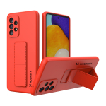 Wozinsky Kickstand Case silikoonist &uuml;mbris koos statiiviga Samsung Galaxy A73 jaoks punane